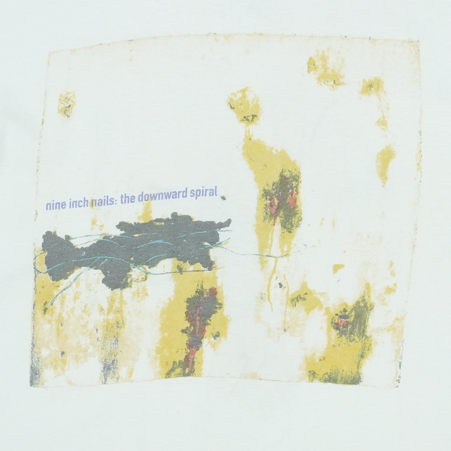 1994 Nine Inch Nails Downward Spiral Shirt Detail