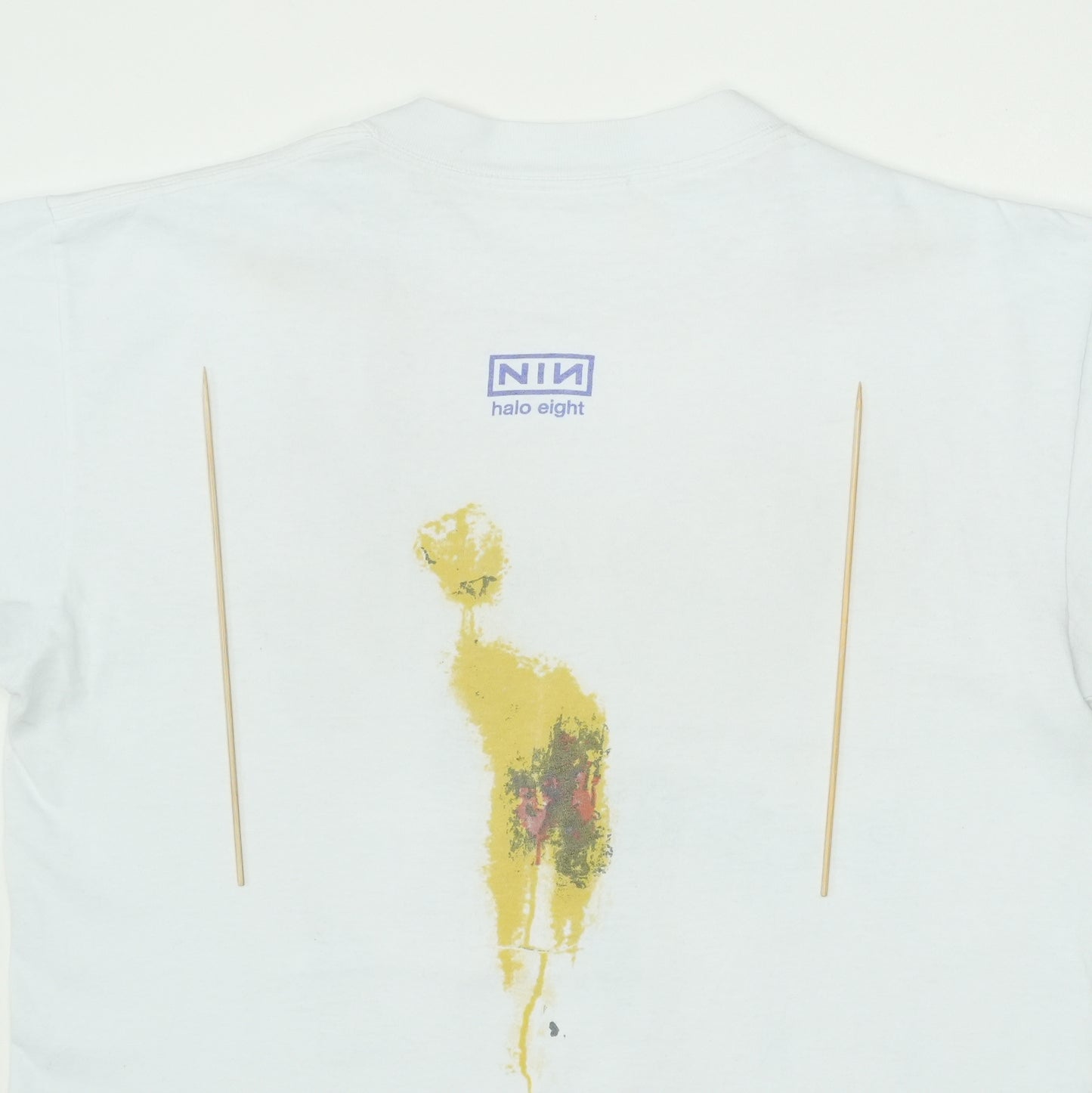 1994 Nine Inch Nails Downward Spiral Shirt Detail