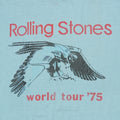 1975 Rolling Stones World Tour Shirt Detail
