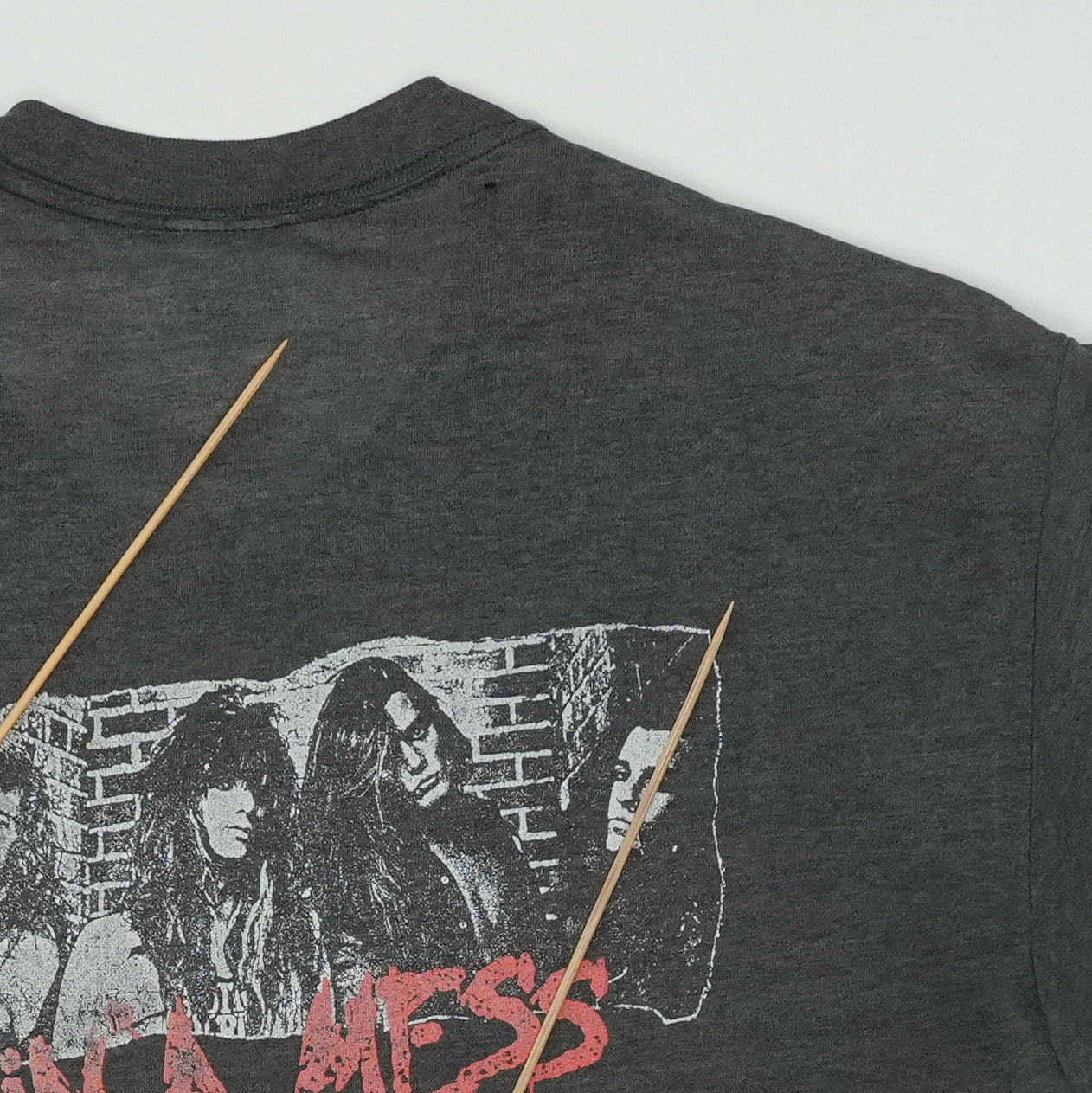 1989 Skid Row Makin A Mess Of The US Tour Shirt Detail
