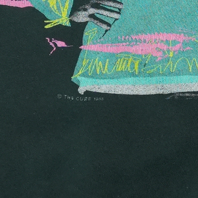 1986 The Cure Standing On A Beach Sweatshirt Detail
