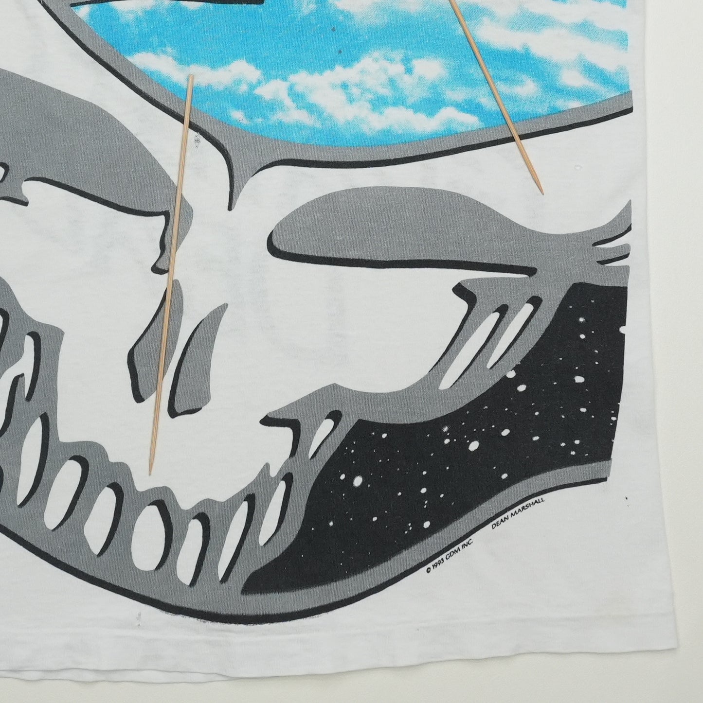 1993 Grateful Dead Steal Your Face All Over Print Shirt Front Detail 1