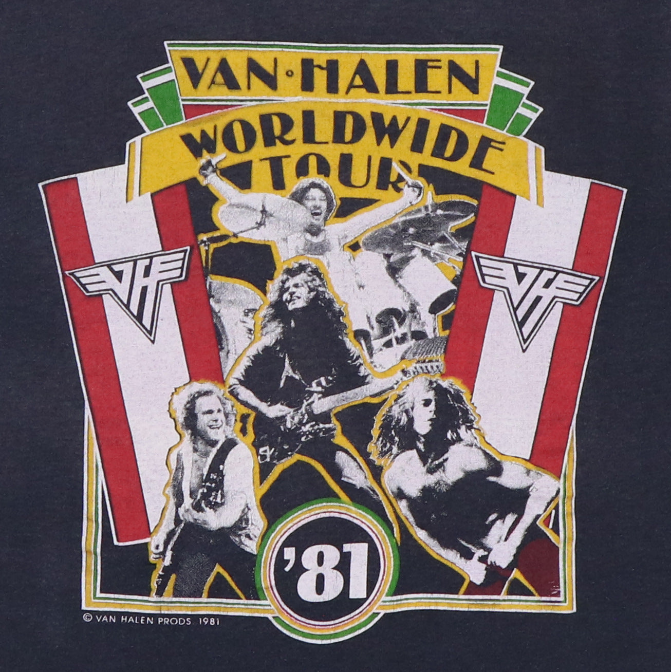 1981 Van Halen Worldwide Tour Shirt