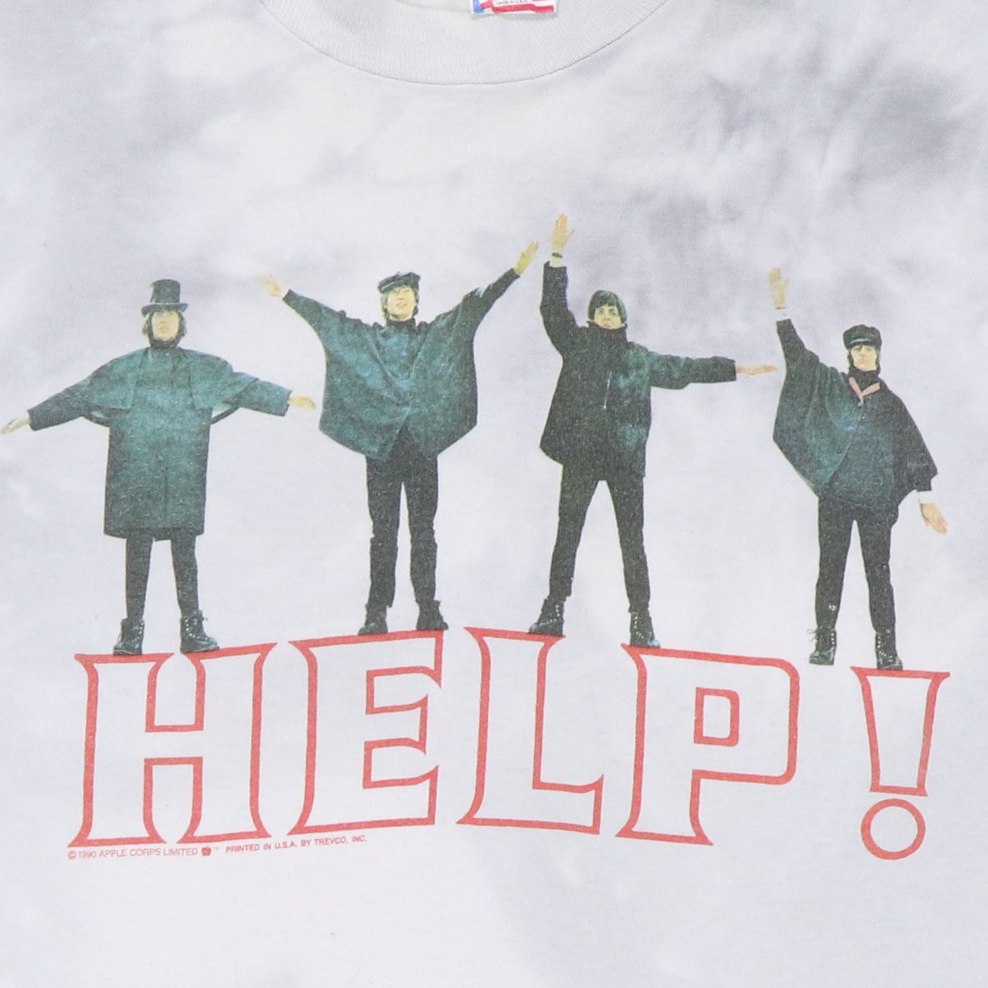 1990 The Beatles Help Tie Dye Shirt | Authentic Vintage Tee – WyCo