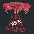 1987 Testament First Strike Tour Shirt Detail