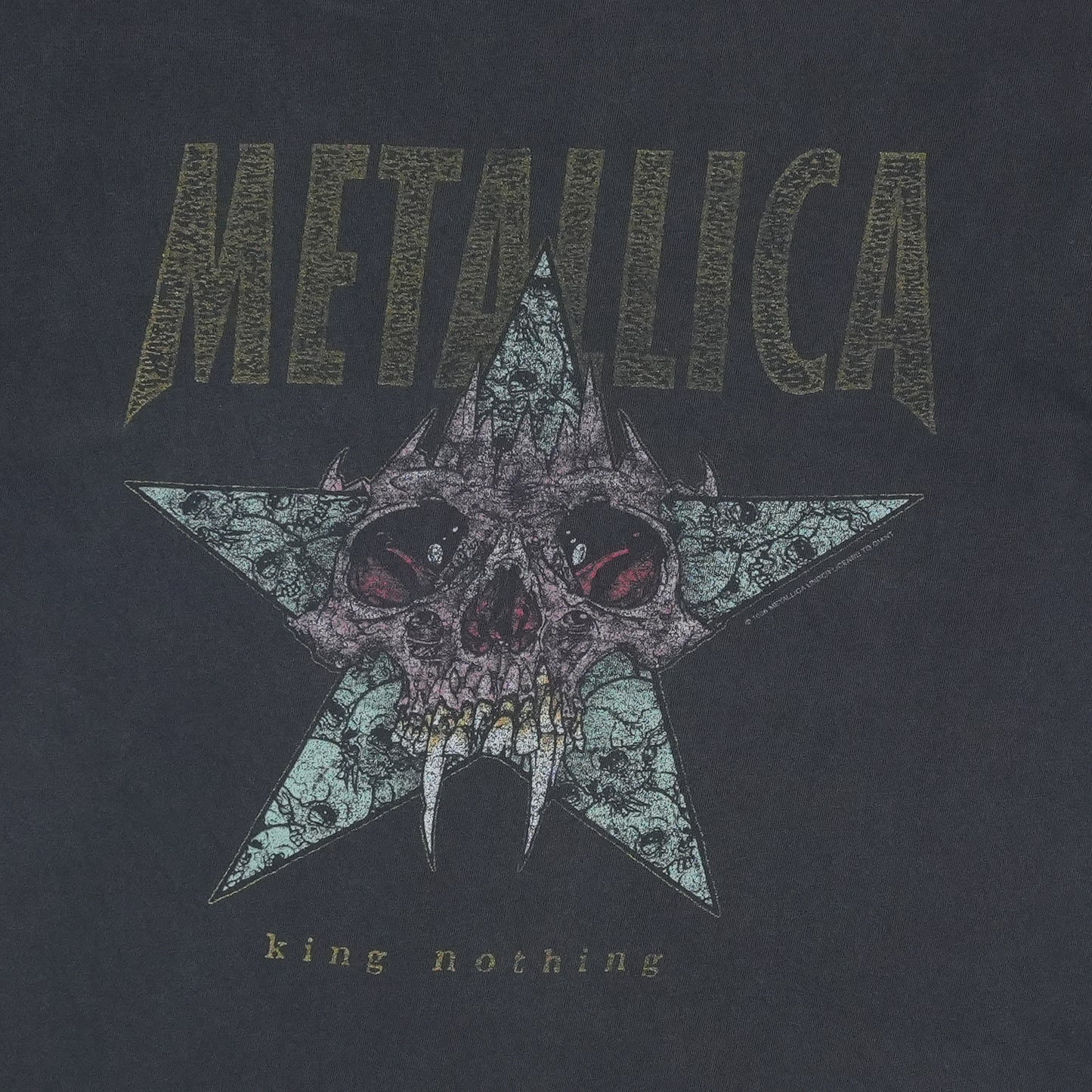 1997 Metallica King Nothing Shirt Detail