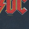 1980s ACDC Back In Black Tour Shirt Detail