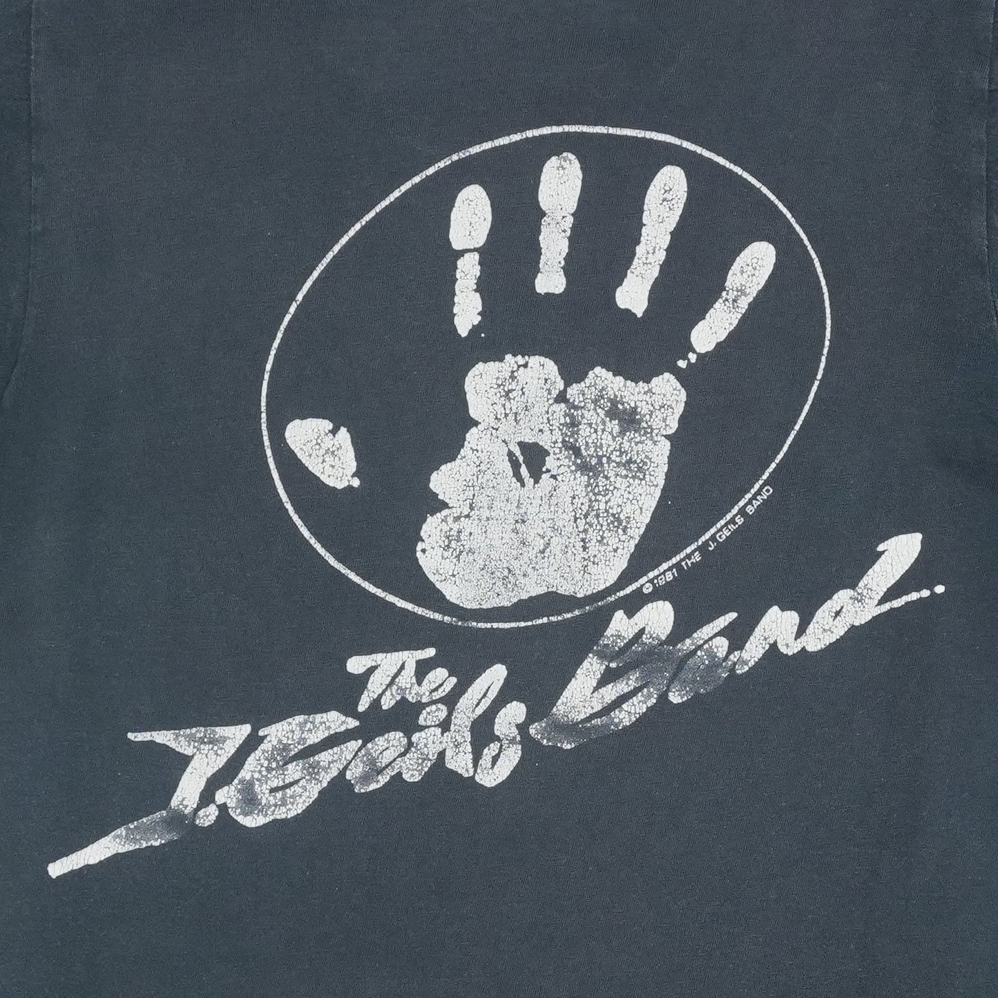 1981 The J Geils Band Live Shirt Detail