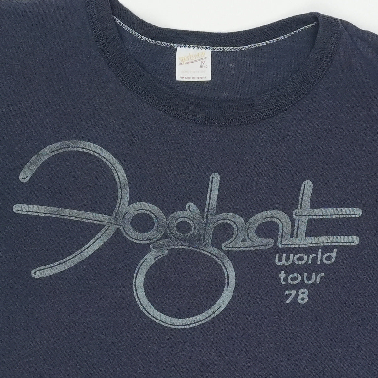 1978 Foghat World Tour Shirt Detail