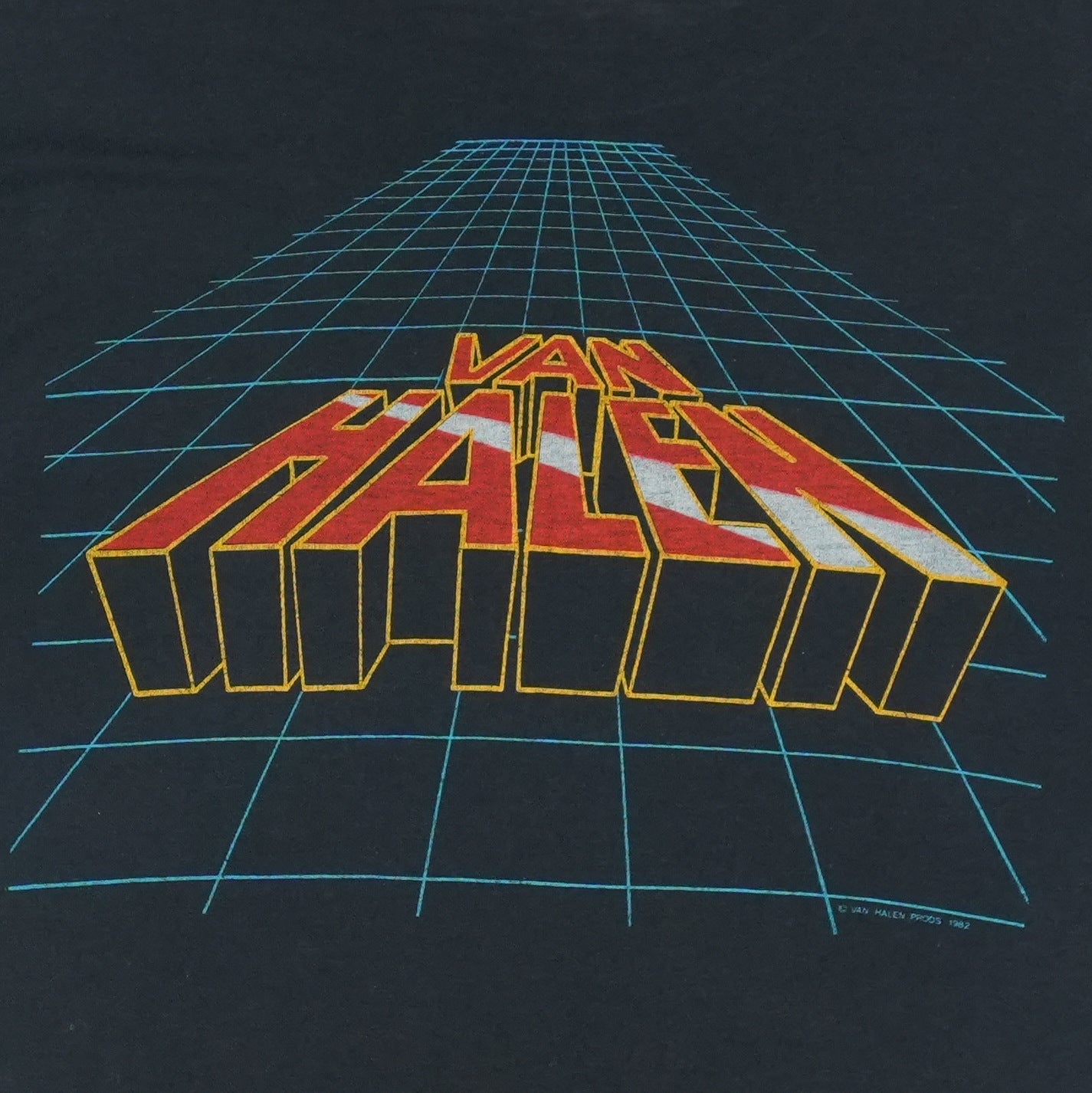 1982 Van Halen Diver Down Shirt Detail