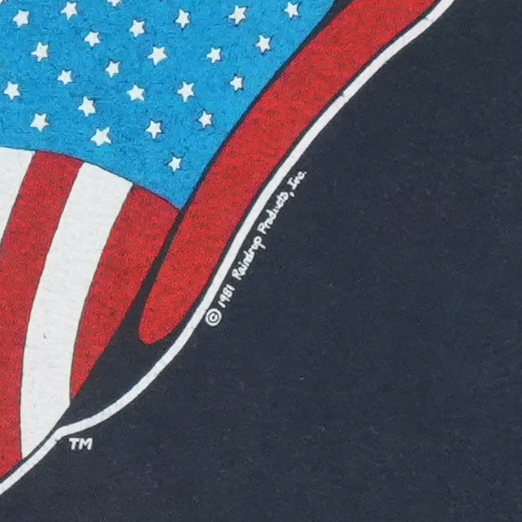 1981 Rolling Stones North American Tour Shirt Detail