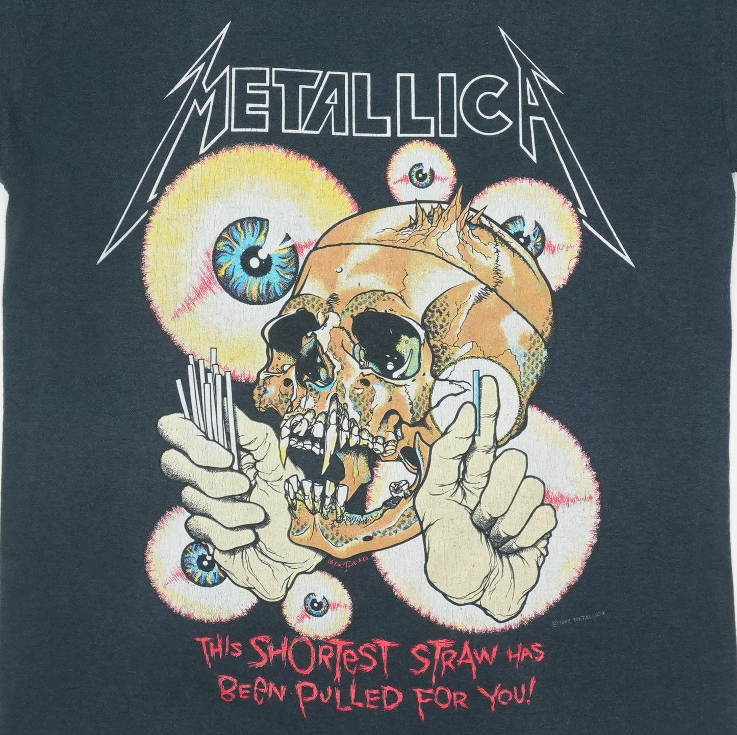 1988 Metallica Shortest Straw Shirt Detail