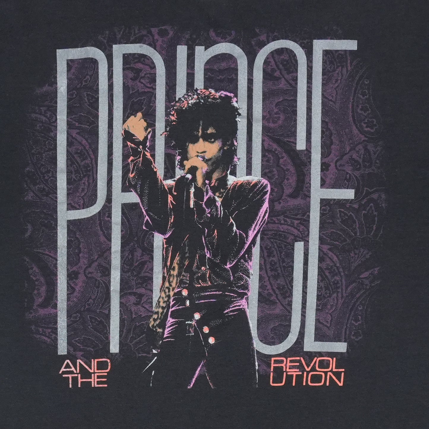 1985 Prince And The Revolution World Tour Shirt Detail