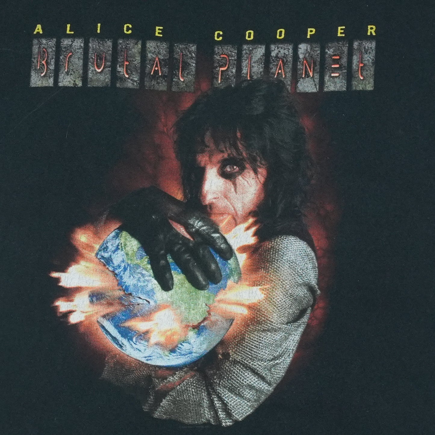 2000 Alice Cooper Brutal Planet Shirt Detail