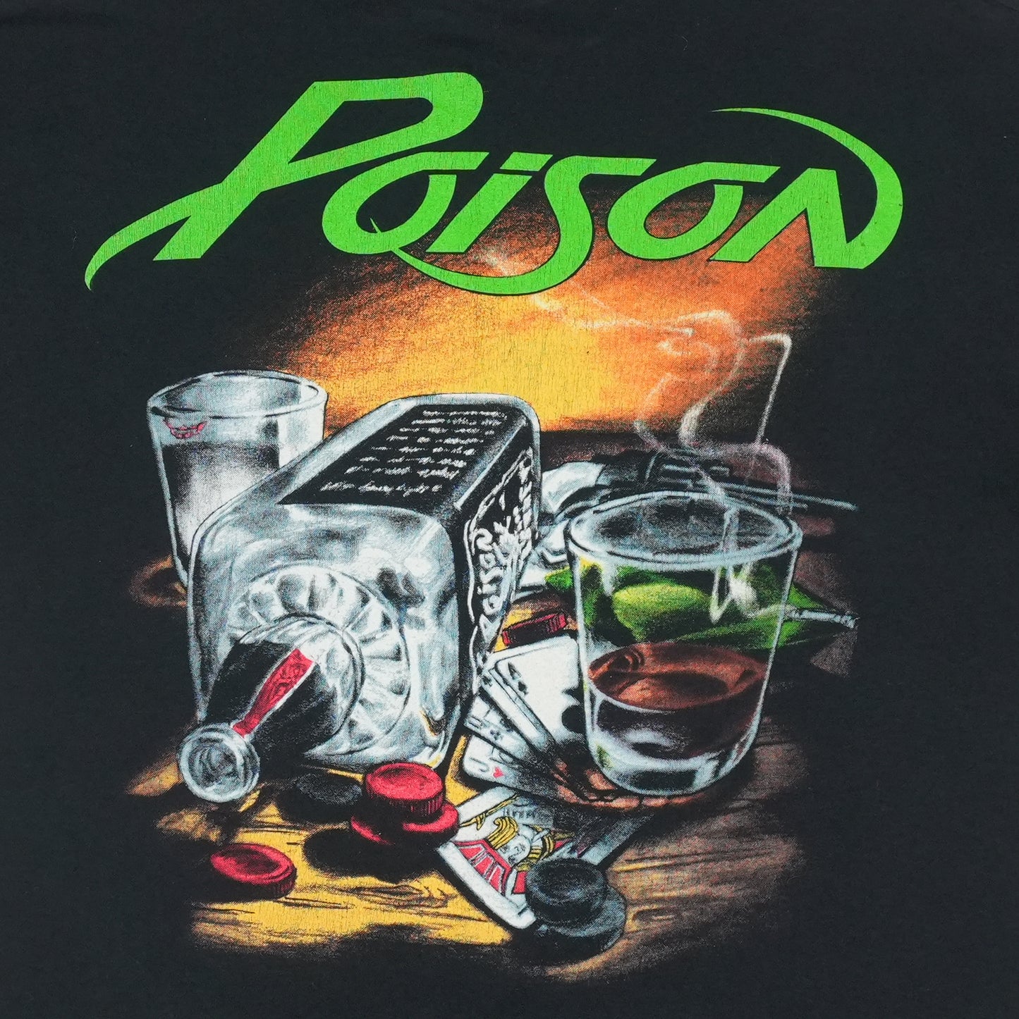 1988 Poison Nothin But A Good Time Shirt Detail