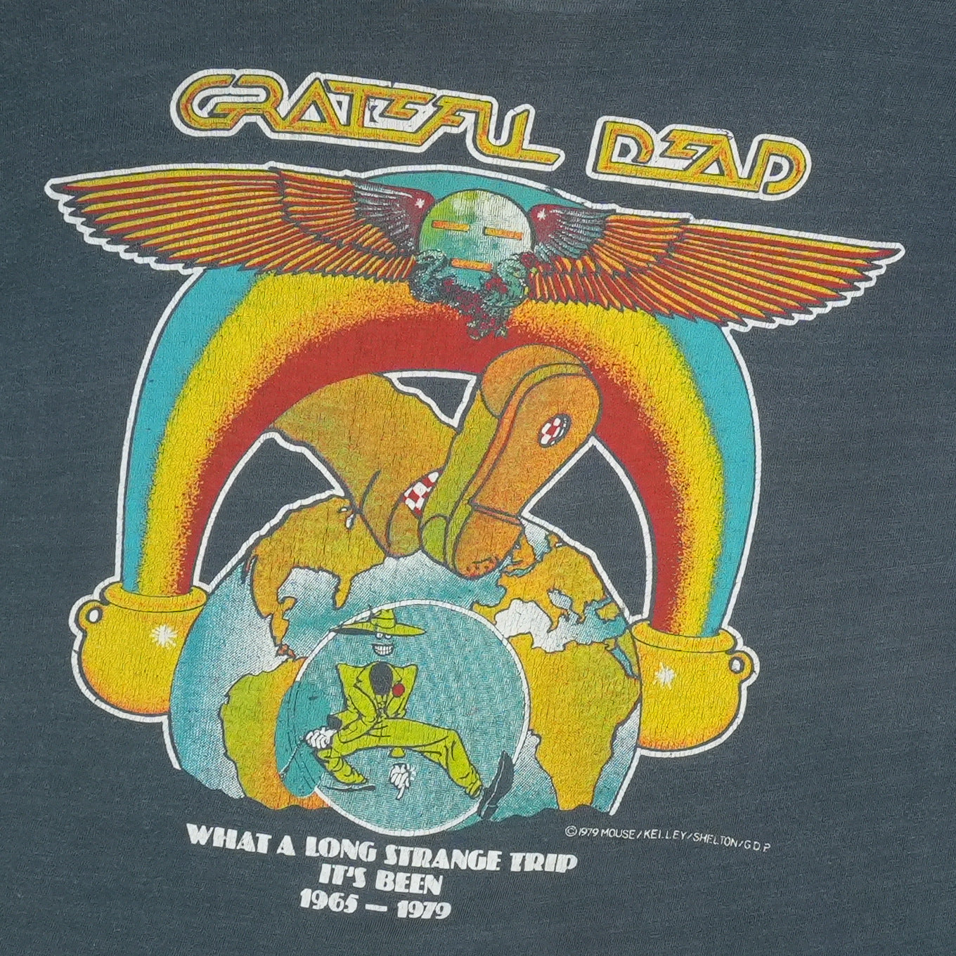 1979 Grateful Dead Long Strange Trip Shirt Detail
