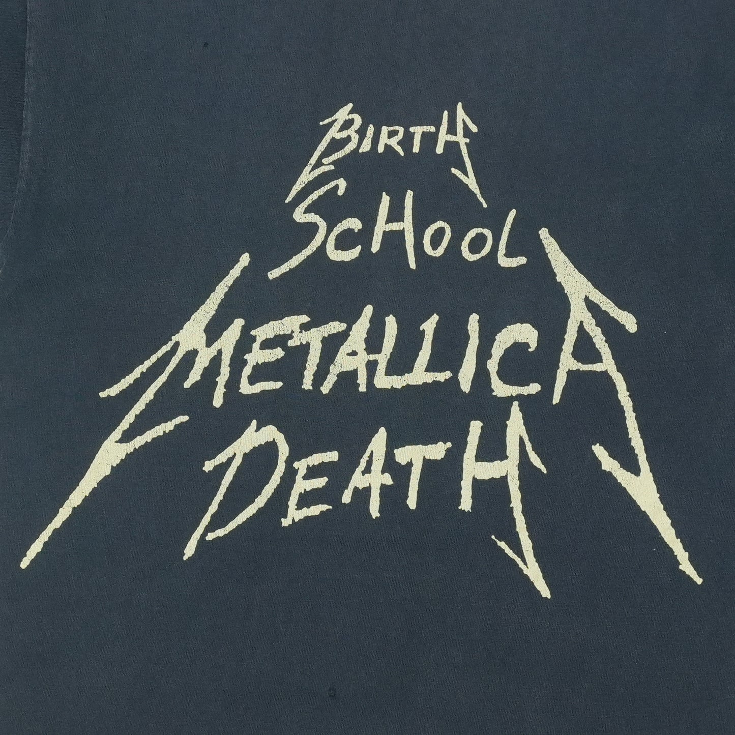 1991 Metallica Birth School Death Shirt Detail