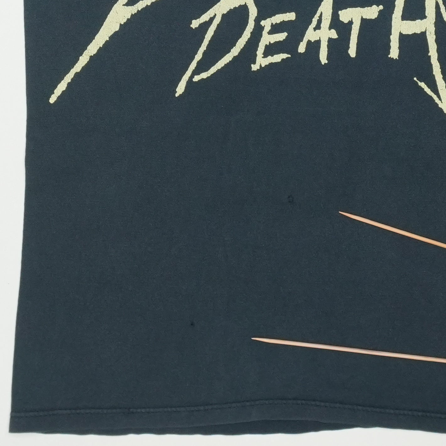1991 Metallica Birth School Death Shirt Detail