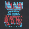 1988 Van Halen Monsters Of Rock Shirt Detail