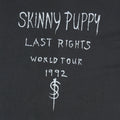 1992 Skinny Puppy Last Rights World Tour Shirt Detail