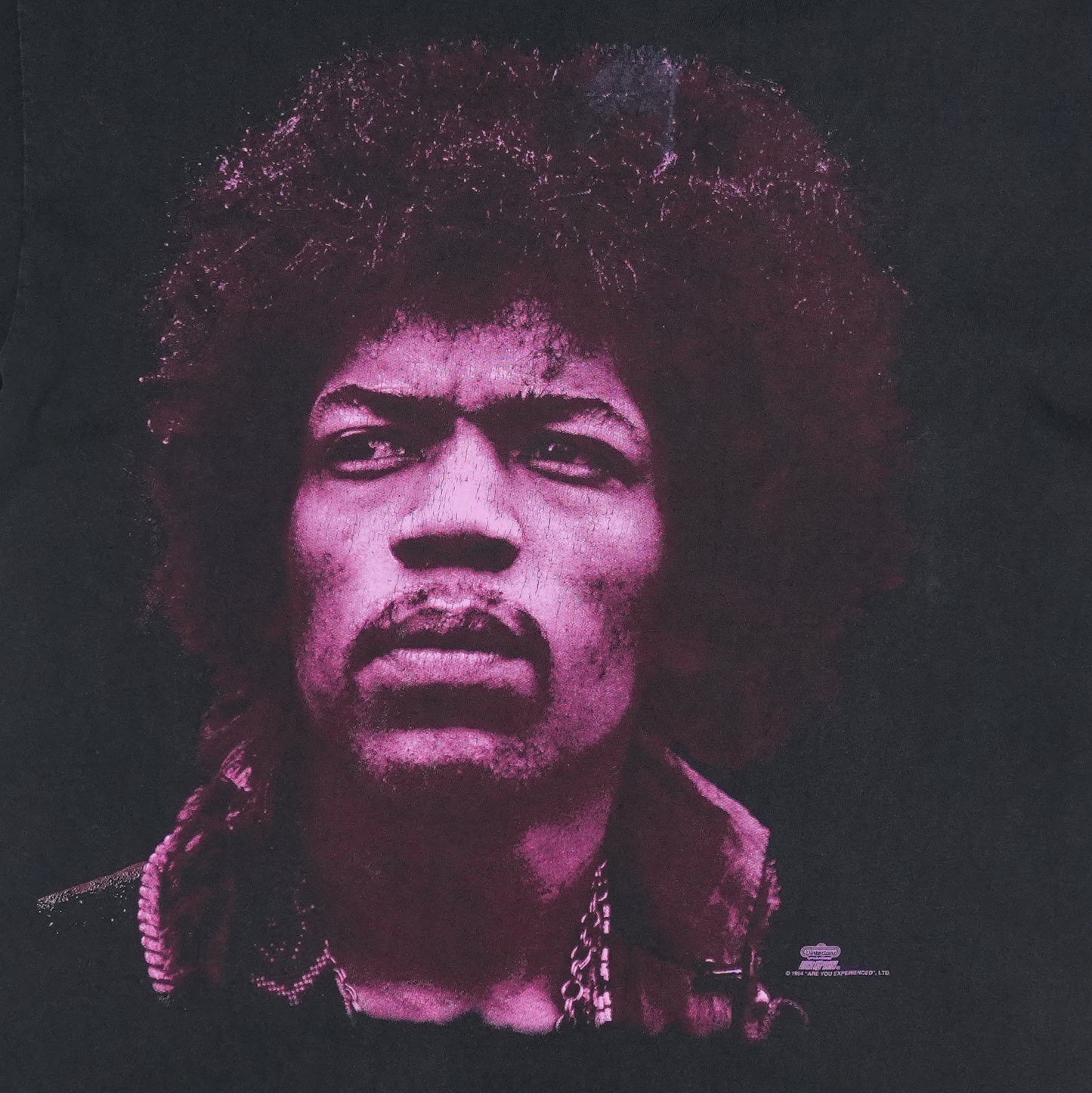 1994 Jimi Hendrix Purple Portrait Shirt Detail