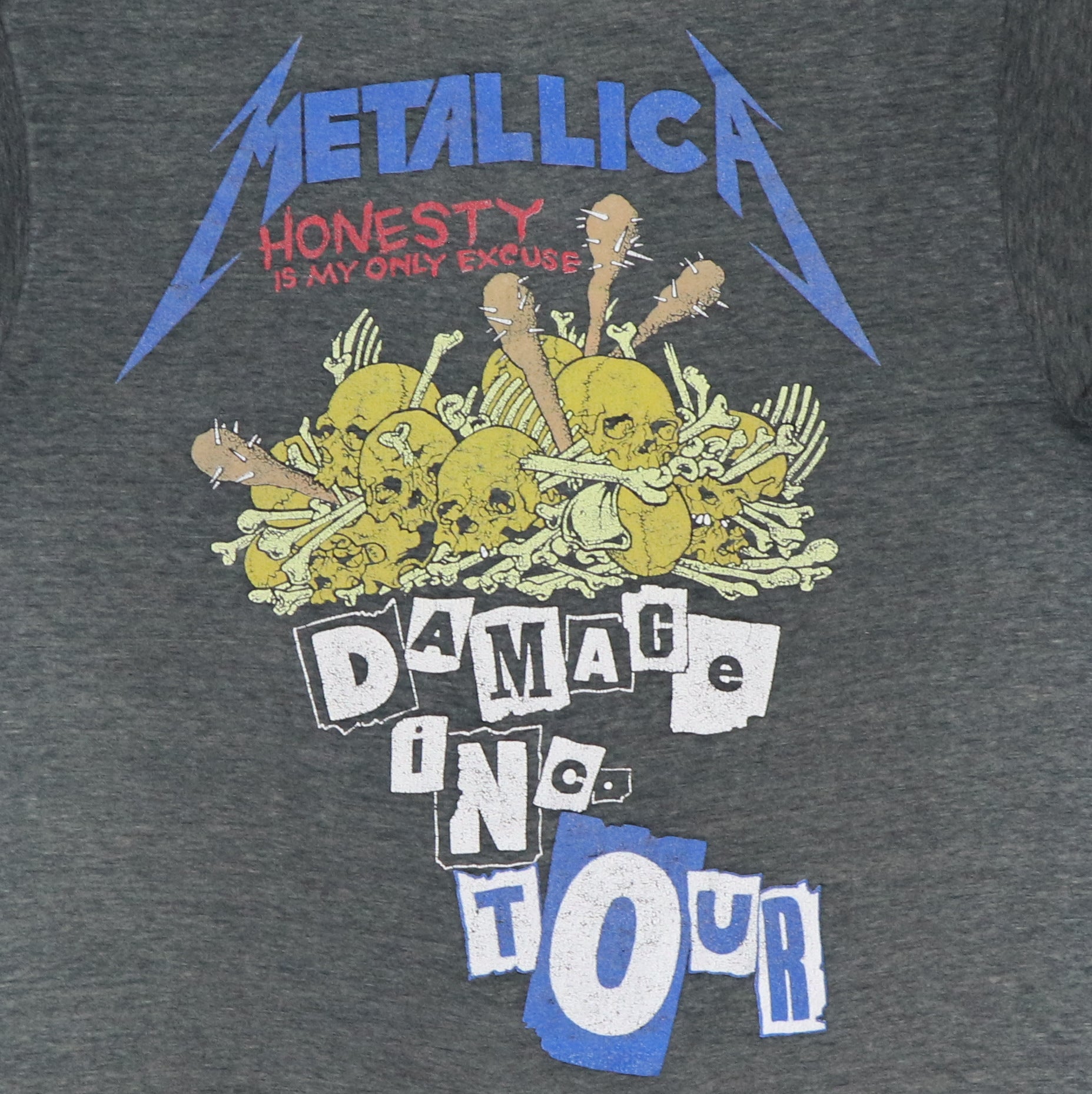 1987 Metallica Damage Inc Tour Shirt | Authentic Vintage Tee