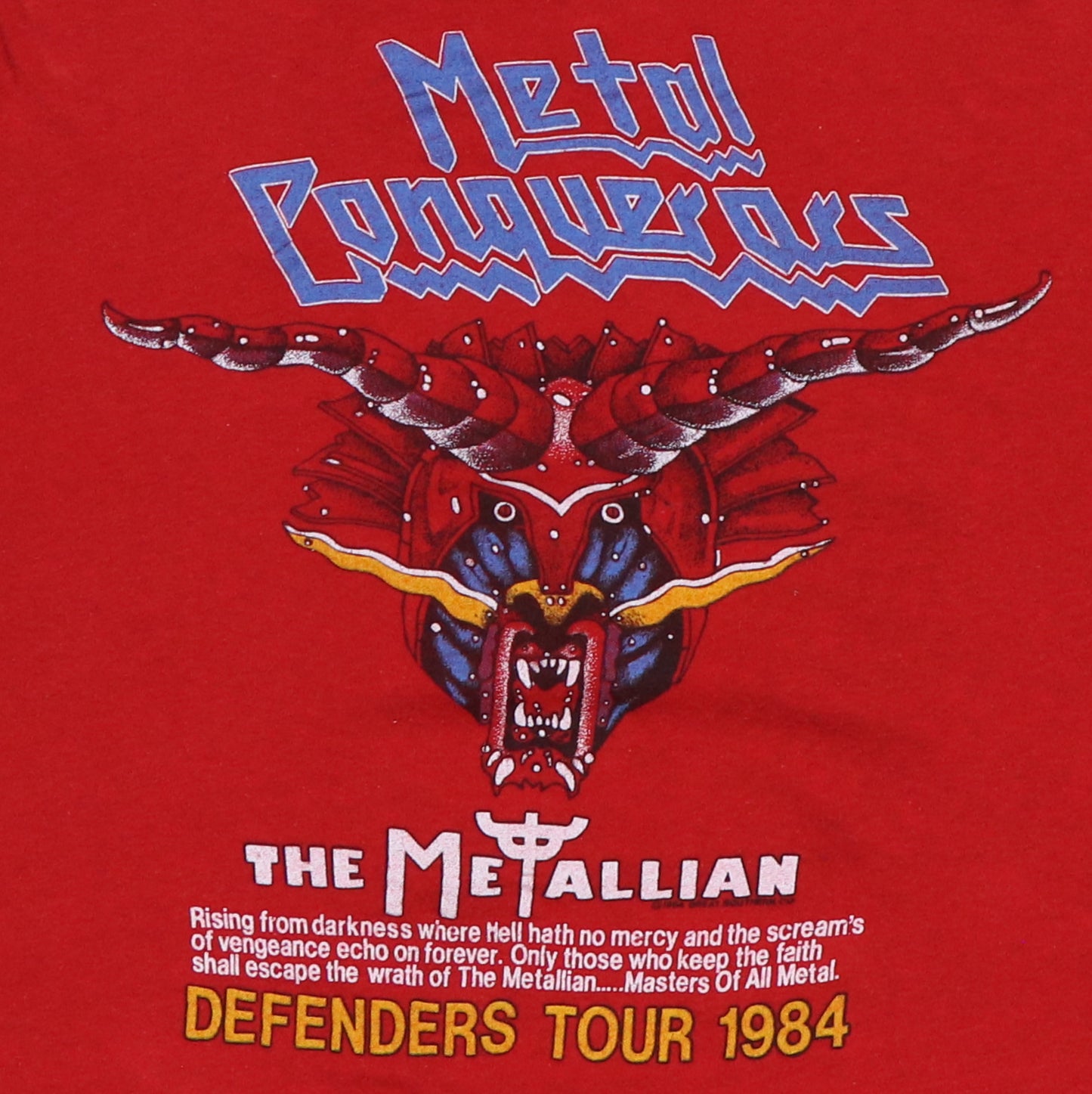 1984 Judas Priest Defenders Of The Faith Tour Long Sleeve Shirt