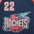 1990s Houston Rockets Clyde Drexler Champion Jersey Detail 1