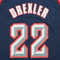 1990s Houston Rockets Clyde Drexler Champion Jersey Detail 2