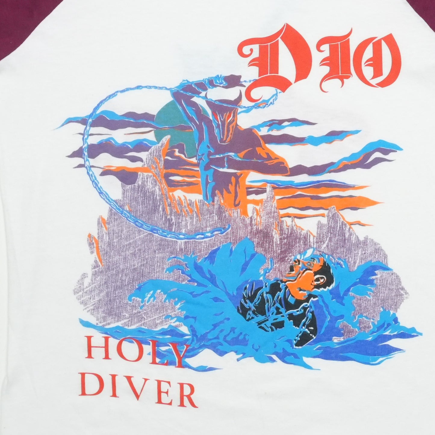 1983 Dio Holy Diver Tour Jersey Shirt Detail 2