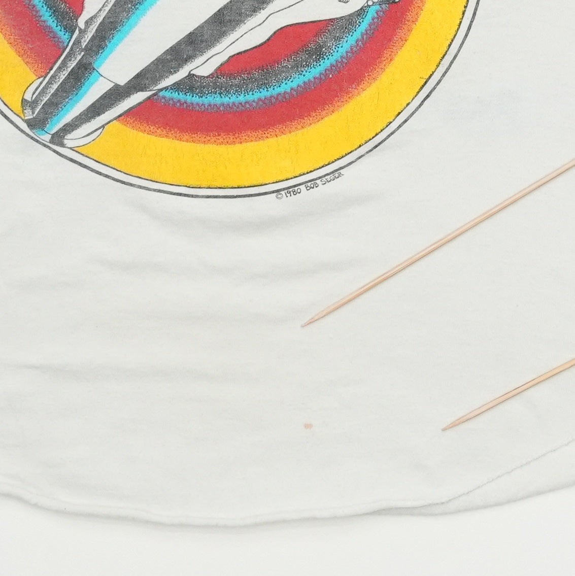 1980 Bob Seger & The Silver Bullet Band Jersey Tour Shirt Detail 2