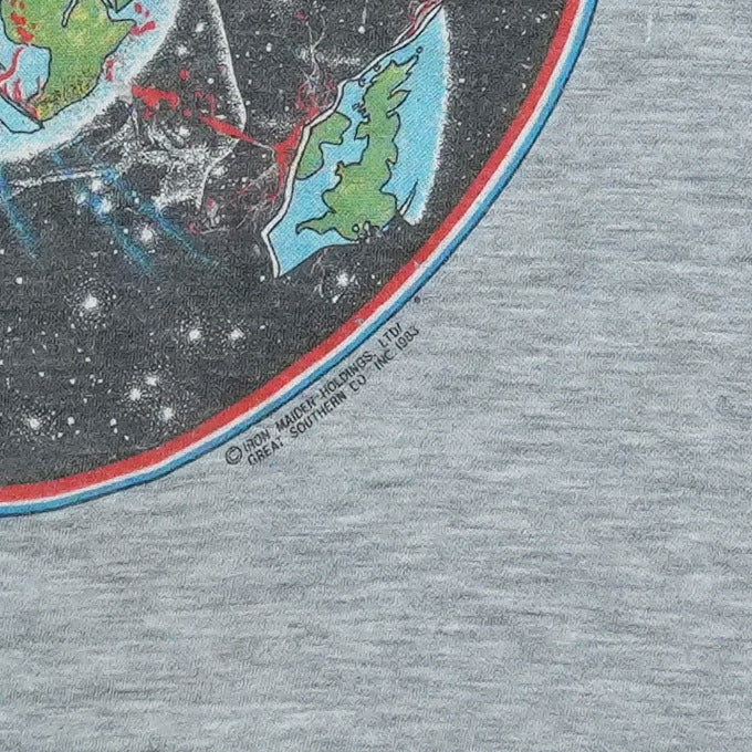 1983 Iron Maiden World Piece Tour Jersey Shirt Detail 2
