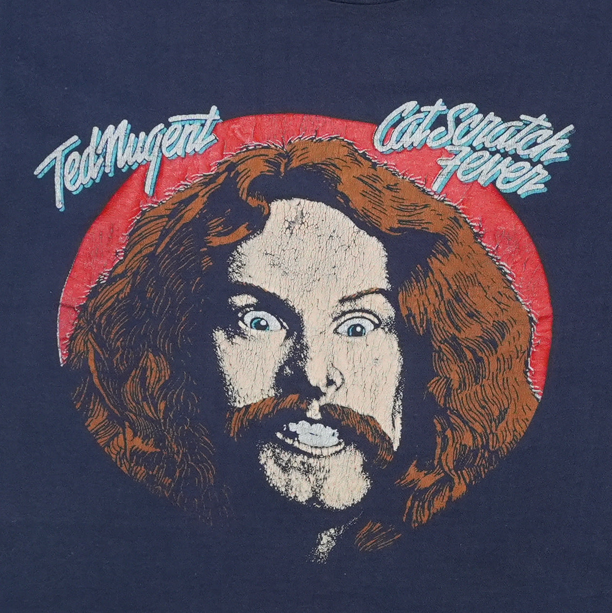 1977 Ted Nugent Cat Scratch Fever Shirt Detail 1