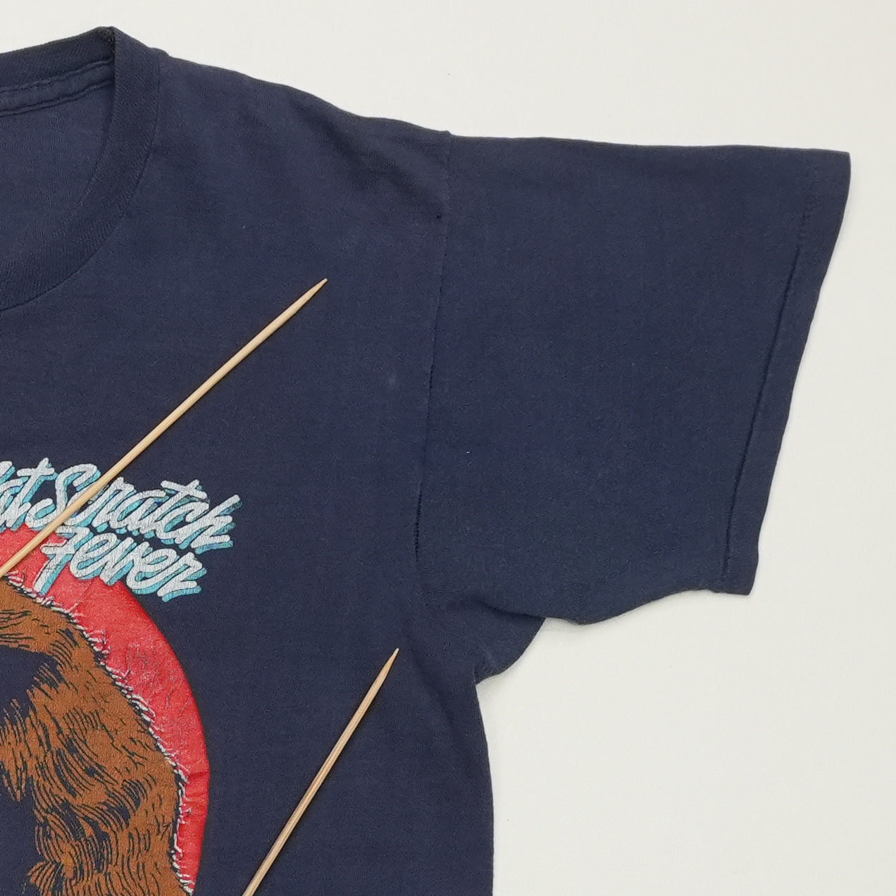 1977 Ted Nugent Cat Scratch Fever Shirt Detail 3