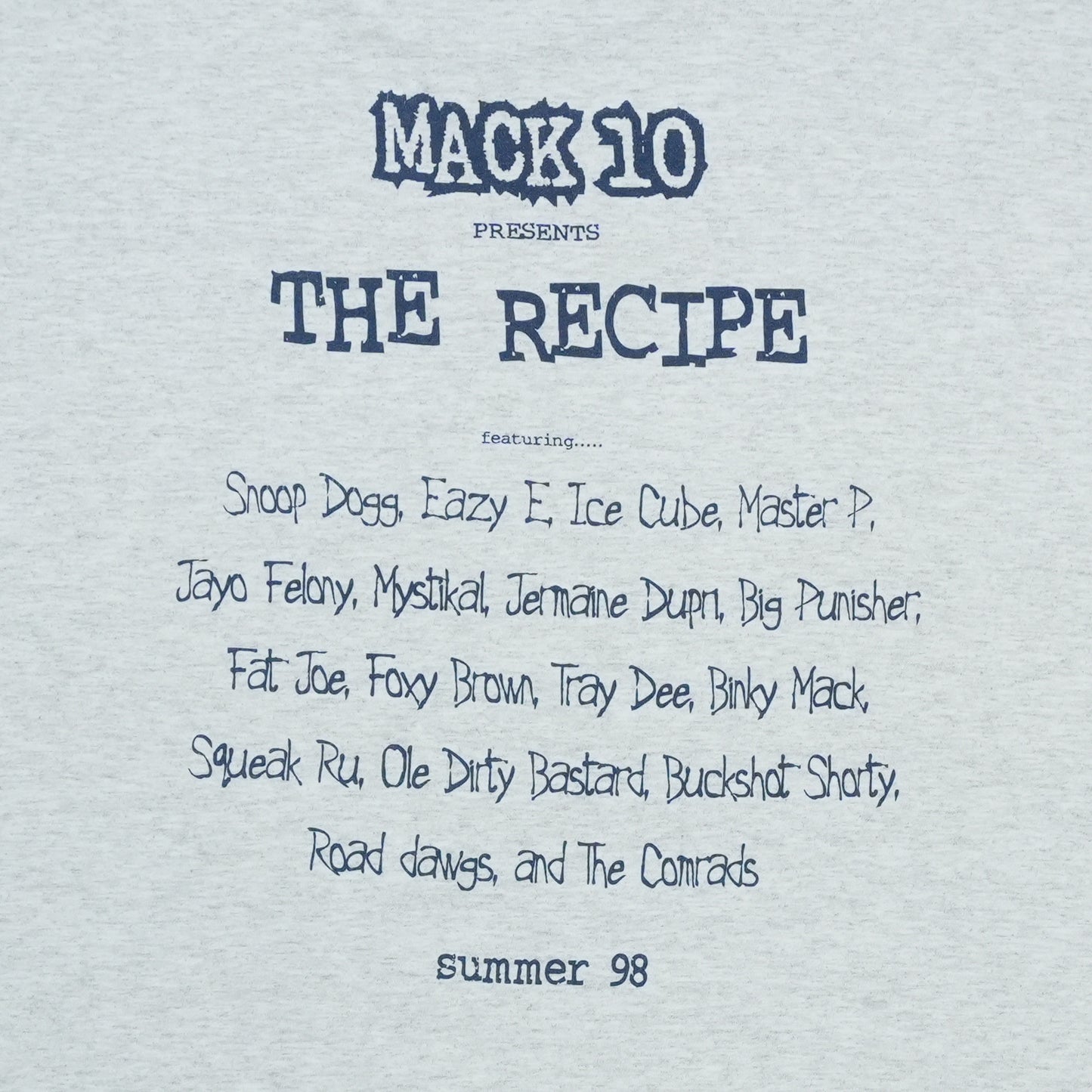 1998 Mac Ten Hoo-Bangin Records Shirt Detail 5
