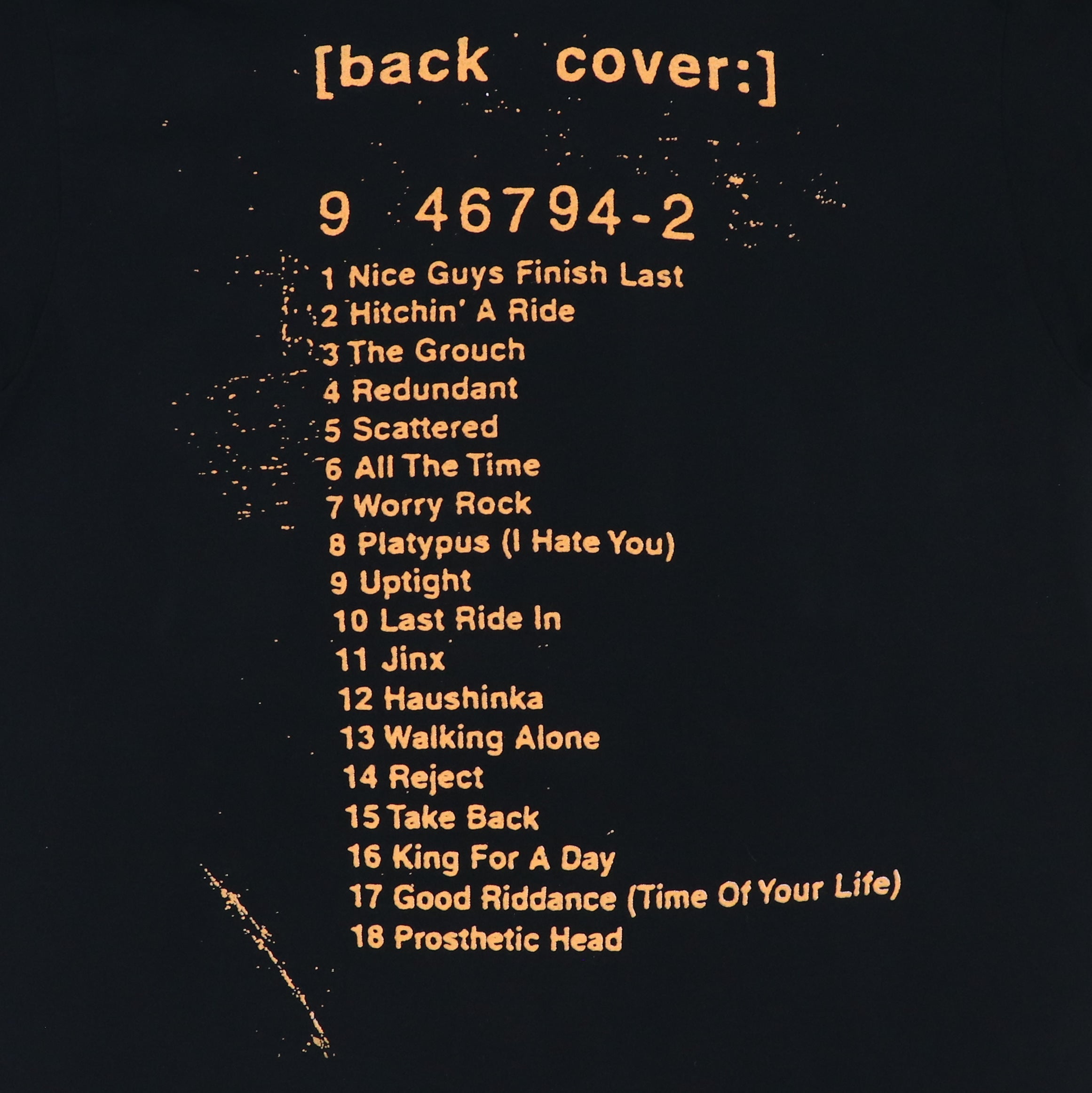 トップス GREEN DAY 1997 NIMROD BACK COVER 1997 Green Day Nimrod Shirt – WyCo Vintage