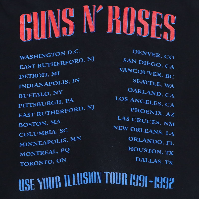 1991 Guns N Roses Use Your Illusion Tour Shirt