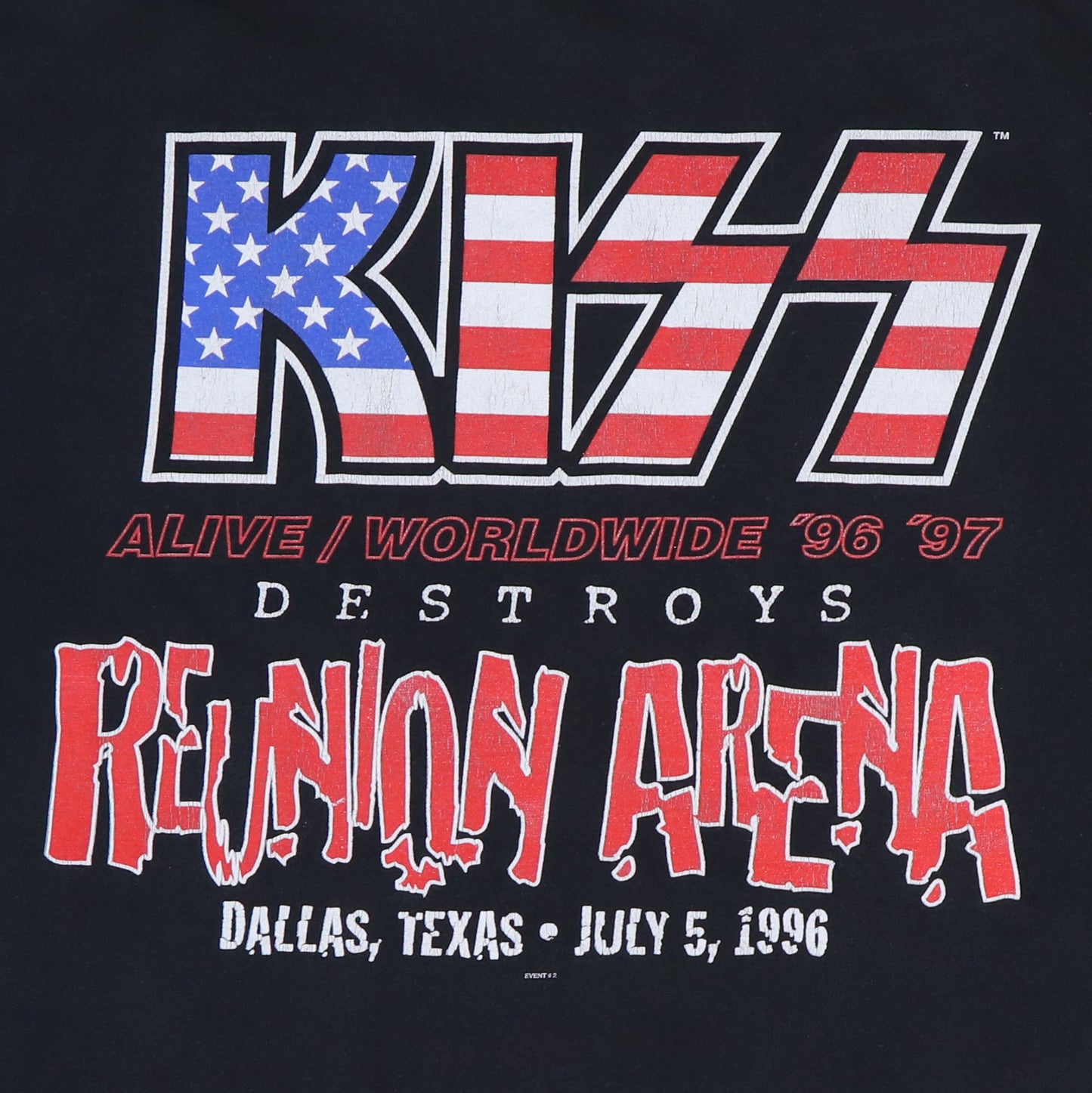 1996 Kiss Dallas Texas Tour Shirt