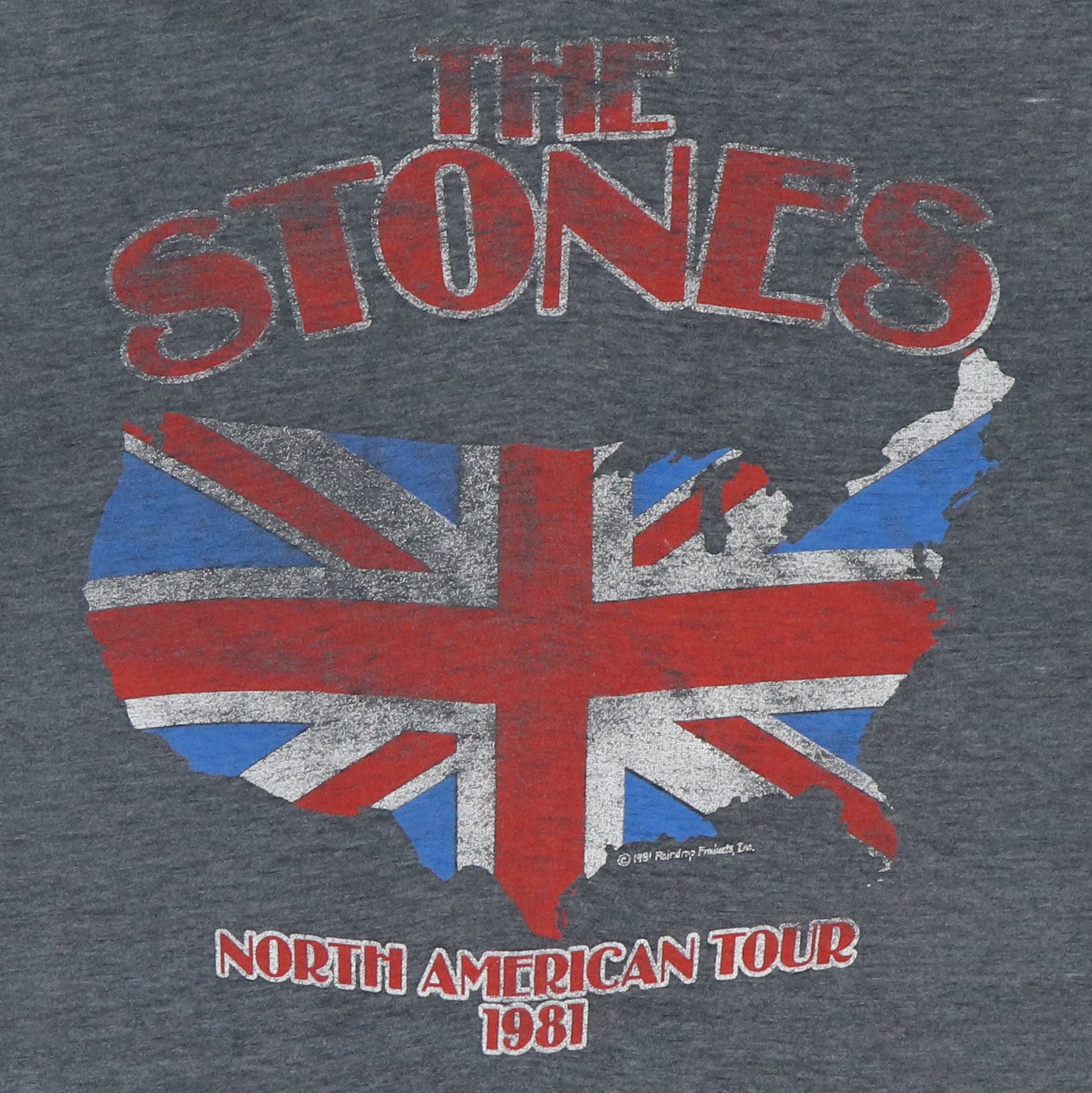 1981 Rolling Stones North American Tour Shirt