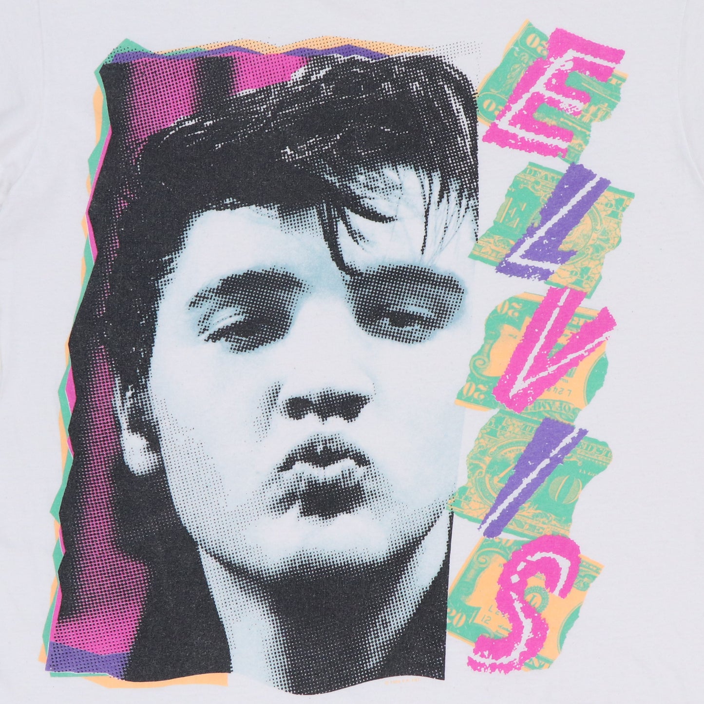 1990 Elvis Presley Oversize Print Shirt