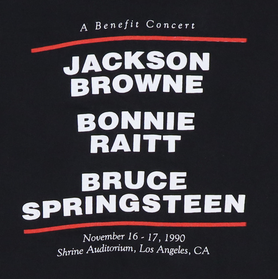 1990 Christic Institute Benefit Concert Long Sleeve Shirt