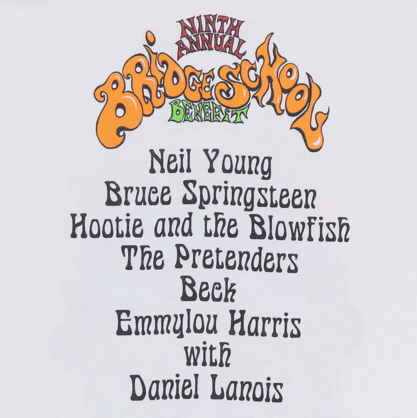 1995 Bridge School Benefit Concert Shirt