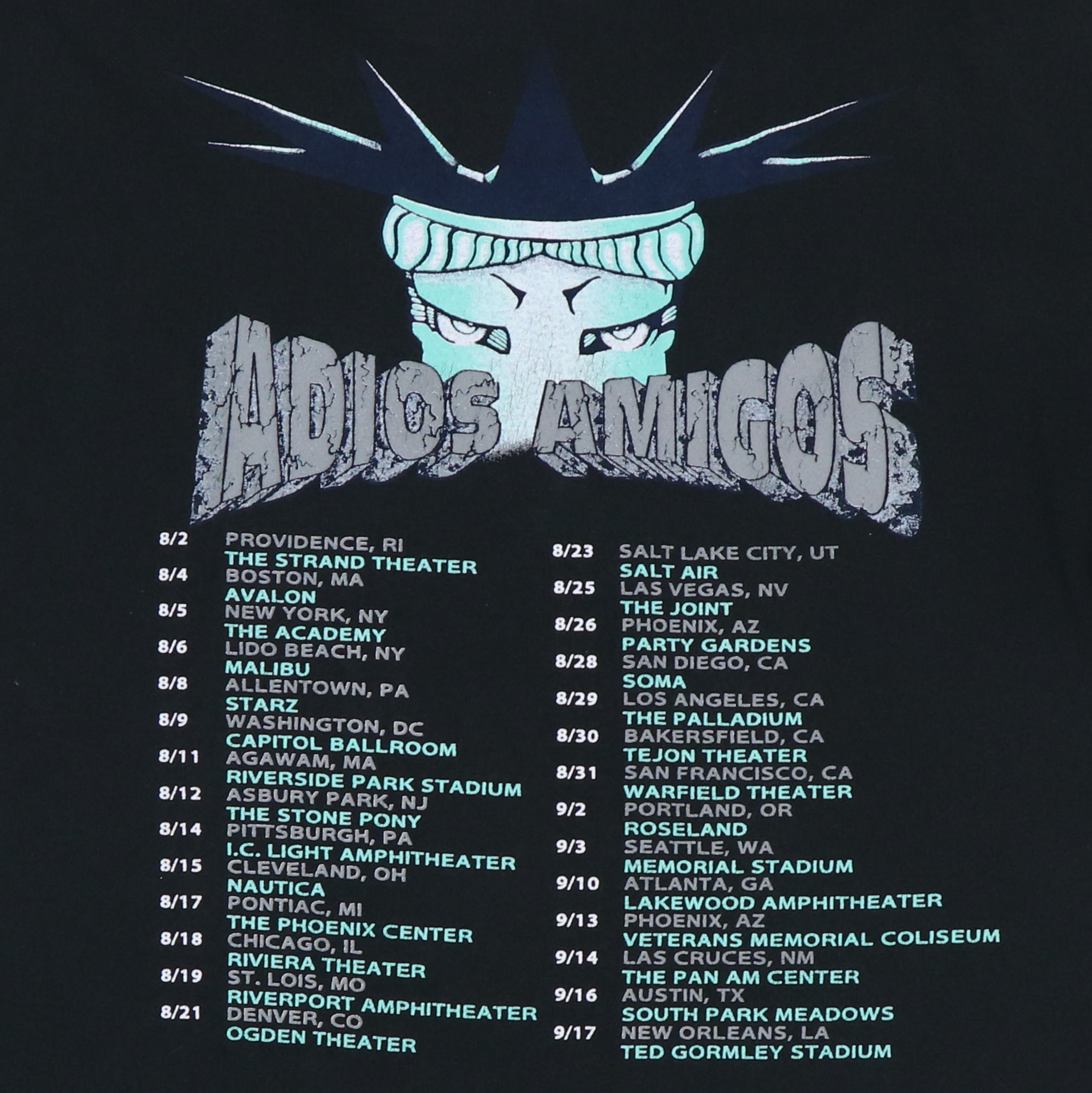 ビンテージ ラモーンズ RAMONES Tシャツ 1995 フェアウェルツアーM 1995 Ramones Adios Amigos Tour Shirt | Authentic Vintage Tee
