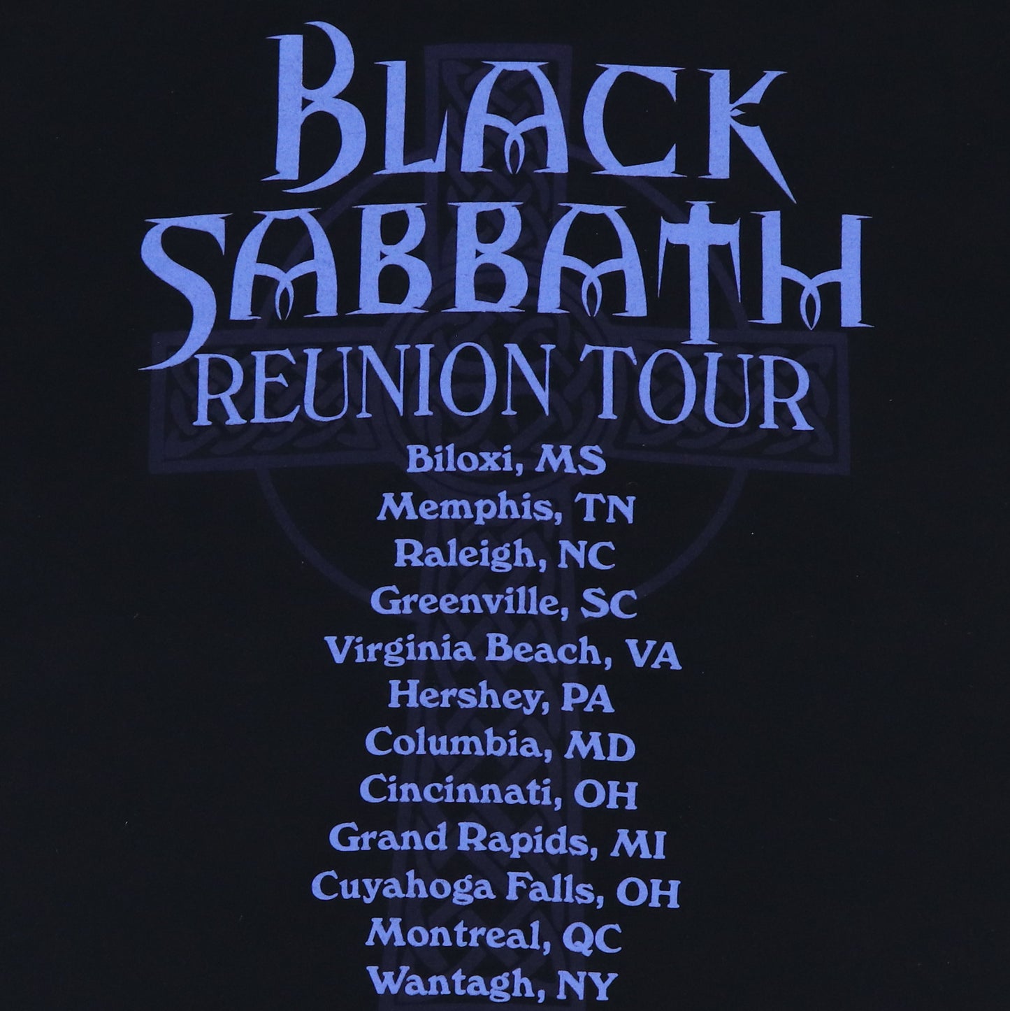 1999 Black Sabbath The Last Supper Tour Shirt