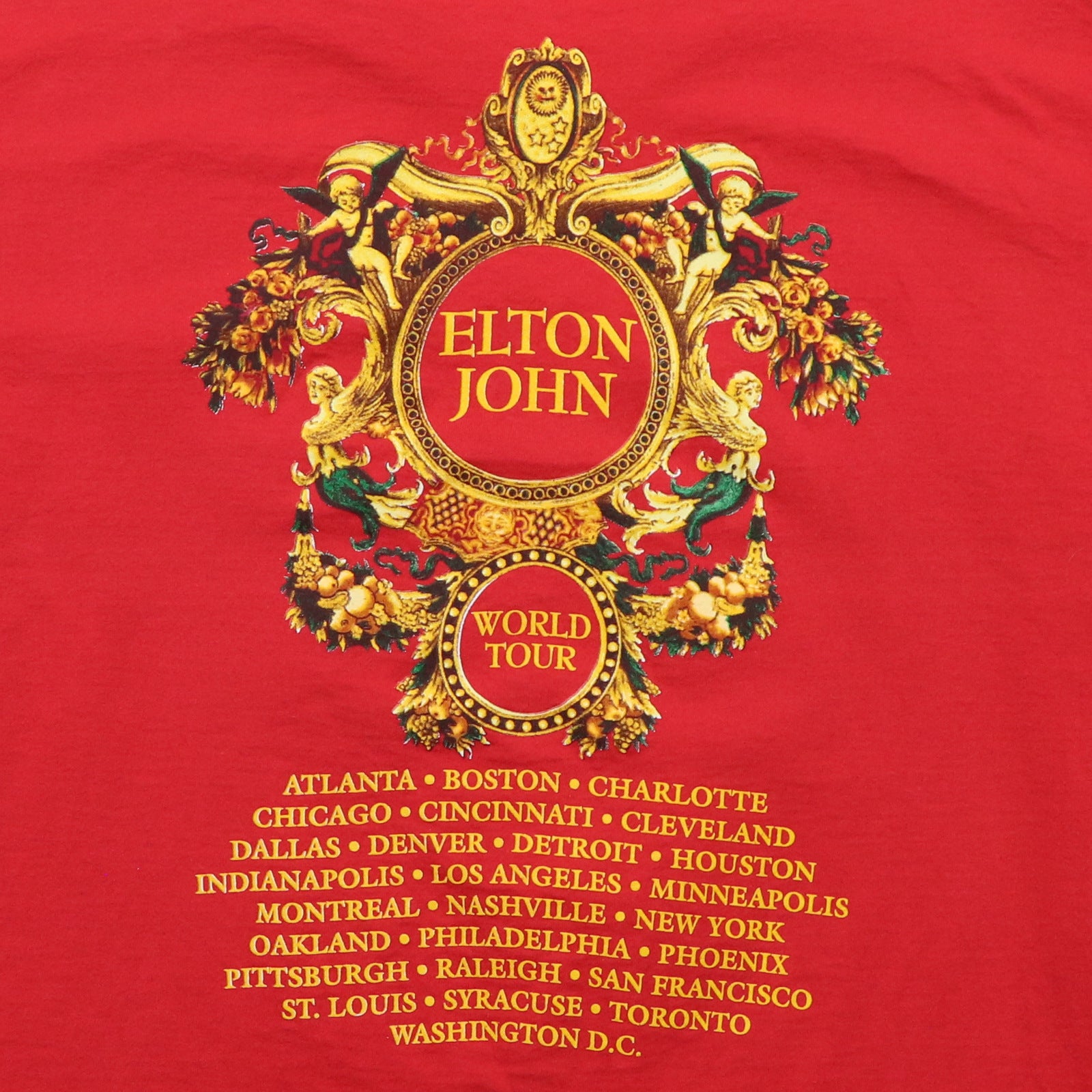 1992 Elton John Versace Tour Shirt | Authentic Vintage Tee – WyCo