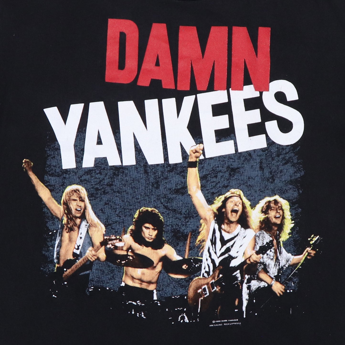 1990 Damn Yankees Yanked World Tour Shirt