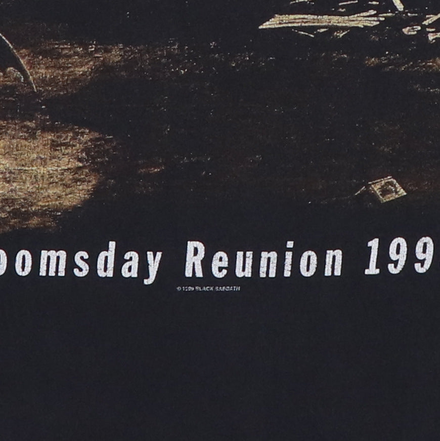 希少 Black Sabbath 1999 DOOMSDAY REUNION 1999 Black Sabbath Doomsday Reunion Tour Shirt | Authentic Vintage