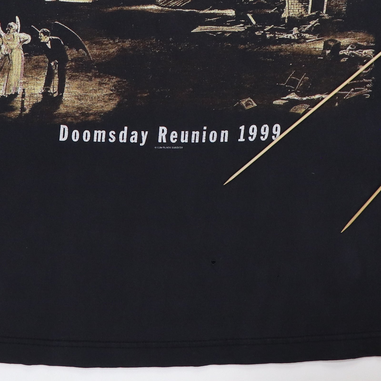 希少 Black Sabbath 1999 DOOMSDAY REUNION 1999 Black Sabbath Doomsday Reunion Tour Shirt | Authentic Vintage