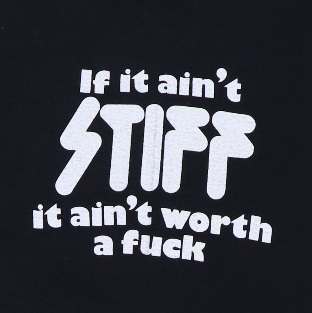 Stiff Reaords スティッフレコード　Tシャツ　ビンテージ 1970s Stiff Records Aint Worth A Fuck Shirt | Authentic Vintage Tee