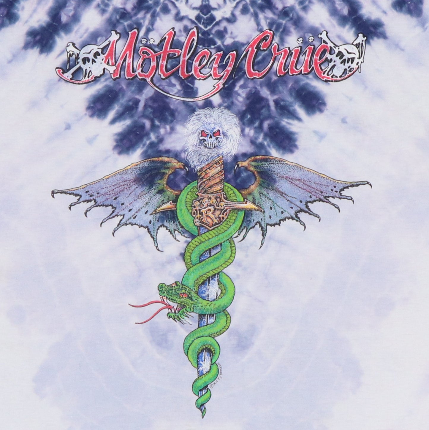 1989 Motley Crue Dr Feelgood Symmetria Tie Dye Shirt